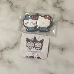 ちいかわ×サンリオキャラクターズ ラバーマスコット ハチワレ×ハローキティ