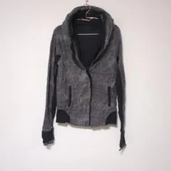 グレー ブラックジャケット アウター ジャンパー ブルゾン カジュアル