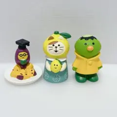 コンコンブル ねこずきんレモン　猫　カッパ　大学芋　さつまいも　フィギュア