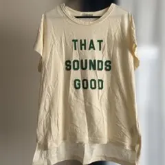 Samansa Mos2 クリーム色 Tシャツ