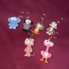 動物 キーホルダー6点セット