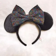 【販売終了品】ディズニー カチューシャ ミニー カラフル ラインストーン 即発送