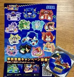 ソニックレーシング クロスワールド 缶バッジ ロックマン ブルース