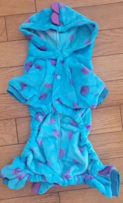 水玉模様フード付き犬服