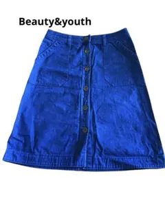 Beauty&youth ユナイテッドアローズ　デニムスカート　膝丈　M