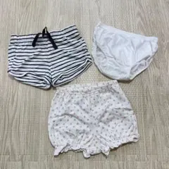 ショートパンツ ブルマ オーバーパンツ　3点セット　まとめ売り　80センチ