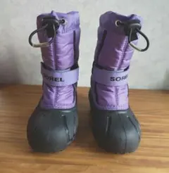 SOREL 子ども用スノーブーツ パープル