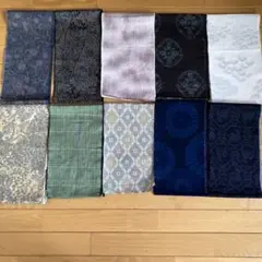 紬　ハギレ　まとめ売り-a75