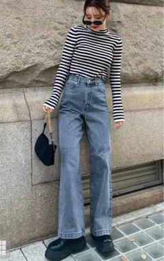 ハイウエスト ストレート