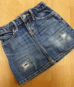 GAP130cm ダメージデニムスカート
