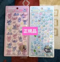 【正規品】ボンボンドロップシール スティッチ＆エンジェル しずくちゃんミニ