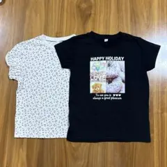 【apres les cours 】チェリー柄♥️【西松屋】プリントTシャツセット