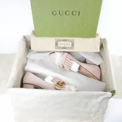 EU36.5 GUCCI グッチ ヒール　ピンク GG LOGO　23.5cm