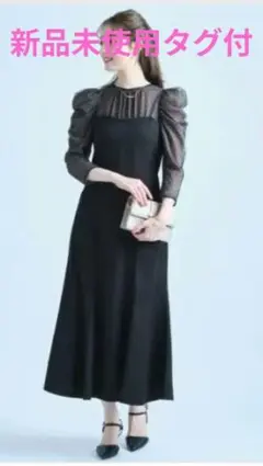 【新品未使用タグ付】Apuweiser-riche サテンベアワンピース