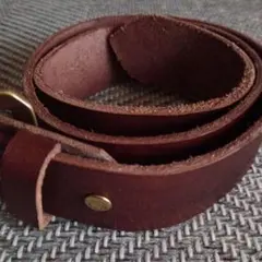 メンズ レザーベルト ブラウン