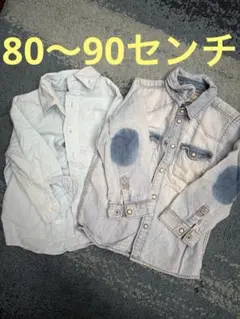 BREEZE & L.O.G.G. シャツ2点セット　80〜90センチ