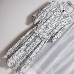 SHEIN 花柄 長袖 ロングワンピース XL ワンピース ワンピ 総柄