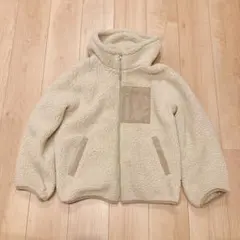 クリーム色 フリースジャケット Mサイズ