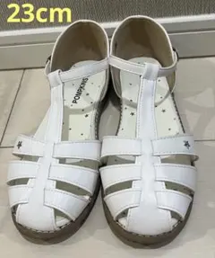 ポンプキンズ　サンダル　23cm ホワイト　キッズ　ジュニア　フォーマル