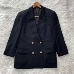 Burberrys　バーバリー　ブラック　ダブルテーラード　金ボタン　ウール　M