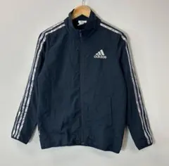 90s-00s ヴィンテージ adidas トラックジャケット L 紺 銀