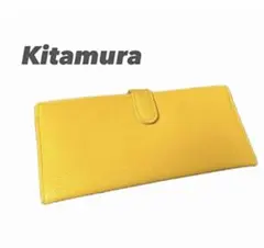 KITAMURA キタムラ イエロー レザー 薄型長財布のサムネイル