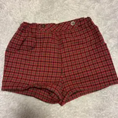 Familiar チェック柄 半ズボン 110cm