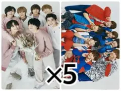 potato 厚紙 メッセージカード　メセカ　なにわ男子　集合　5枚セット！