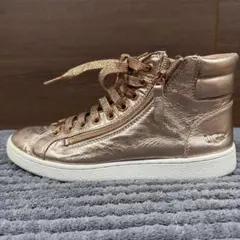 UGG Olive Metallicレディース ハイカッスニーカー 24.5cm