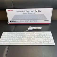 【美品】BUFFALO BSKBM01 有線キーボード Mac用 本体のサムネイル