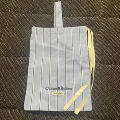 新品 CosmeKitchen ストライプ ショッパー Lサイズ コスメキッチン