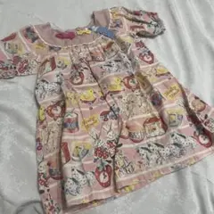 Shirley Temple うさぎ　いぬ　おもちゃ柄　チュニック 120