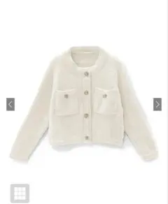 GRL ゴールドボタンショート丈ニットカーディガン 【an1347］