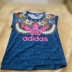 完売品adidas original 蝶柄　トレフォイル　TシャツM