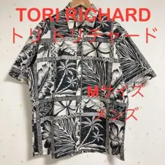 TORI RICHARD パームツリー ハイビスカス 半袖 シャツ M ハワイ製のサムネイル