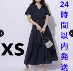 Apuweiser-riche シアーシャツ半袖ワンピース XS