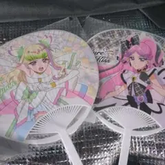 キュアズキューン キュアキッス うちわ キミとアイドルプリキュア 映画