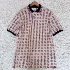 XLサイズ!!　極美品　グッチ　ポロシャツ　鹿の子　GG柄　シェリーラインのサムネイル