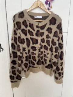 ZARA レオパード柄 ニット Lサイズ
