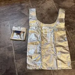 BAGGU エコバッグ シルバー baby 持ち手擦れあり
