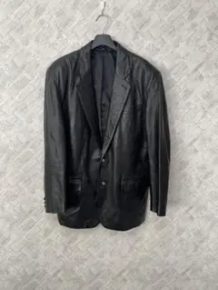 美品 本革レザーブレザー(羊皮) AOKIシングルボタン 本革S (実寸M)