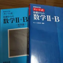 増補改訂版 チャート式 基礎からの数学II+B 数研出版解答編付き
