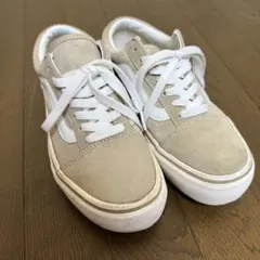 【Vans】 オールドスクール スニーカー　23.5センチ　ベージュのサムネイル