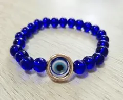 ナザールボンジュウ？ 青い目玉のお守り リング ③ - メルカリ
