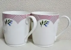 【TIFFANY&Co.】TIFFANY BOUQUET　花柄カップ2個セット