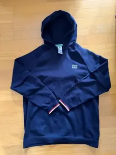 【美品】TOMMY HILFIGER ネイビー フード付きトレーナー LL