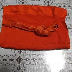 オレンジの帯揚げと帯締めのセット新品、美品です、