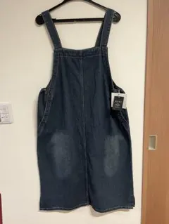 【新品未使用品】ダークデニム ジャンパースカート　MOREレディース