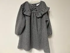 ZARAキッズ ギンガムチェックワンピース　104