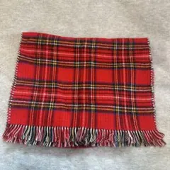 赤チェックマフラー